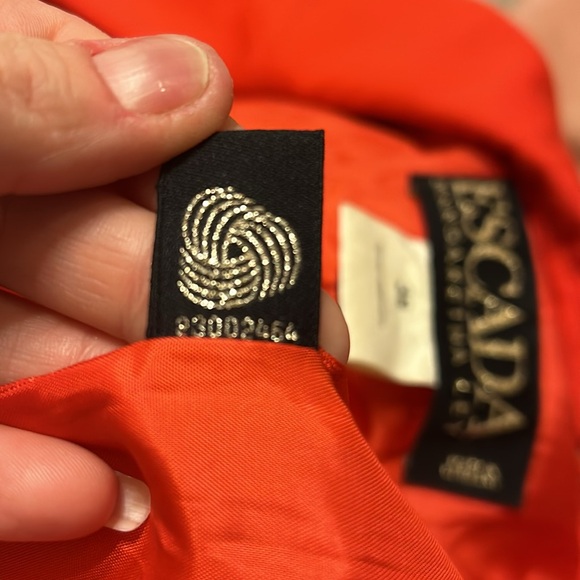 ESCADA by Margaretha Ley vintage blazer size 38 red - Picture 7 of 7